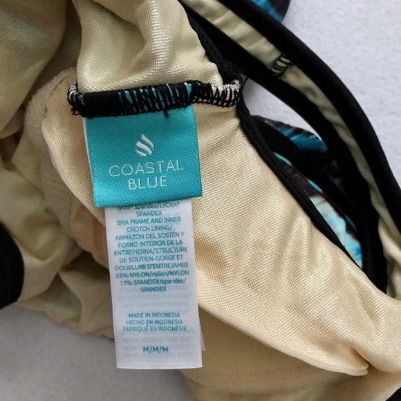 Coastal Blue NWOT One Piece Swim Suit Women M - Picture 10 of 14